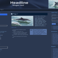 Dolphins Web Templates